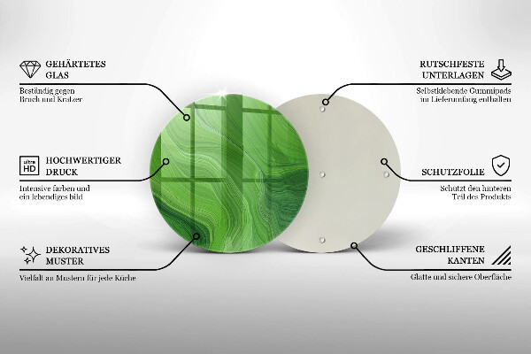 Steklena podloga za rezanje Abstraktna tekstura