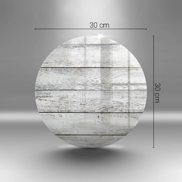 Steklena podloga za rezanje Svetle lesene deske