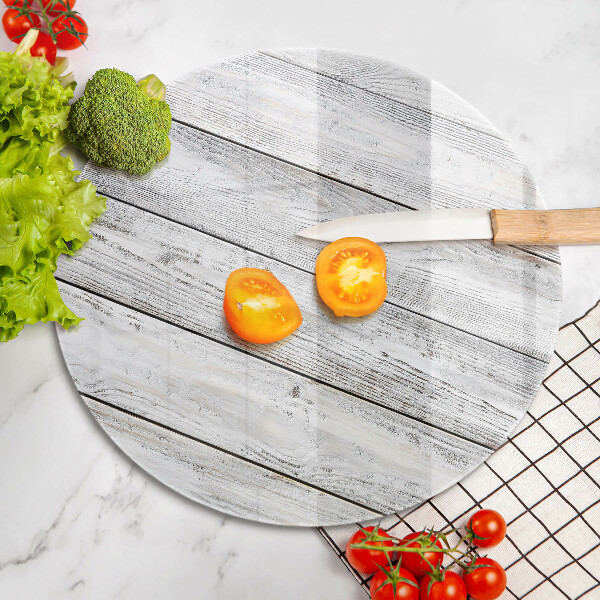 Steklena podloga za rezanje Svetle lesene deske