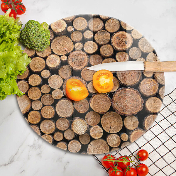 Steklena podloga za rezanje Drevesna debla