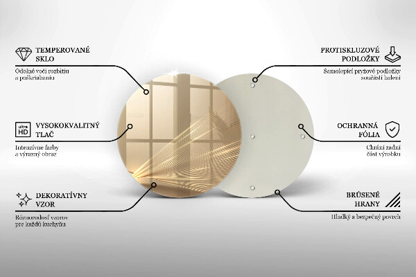 Steklena podloga za rezanje Moderna abstrakcija