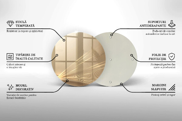 Steklena podloga za rezanje Moderna abstrakcija