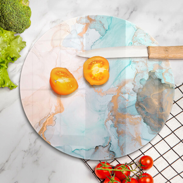 Steklena podloga za rezanje Marmorna abstrakcija