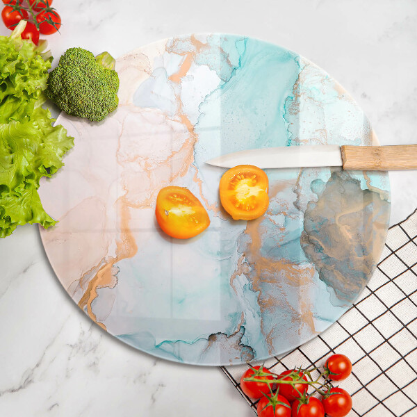 Steklena podloga za rezanje Marmorna abstrakcija