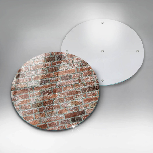 Steklena podloga za rezanje Stara opečna stena