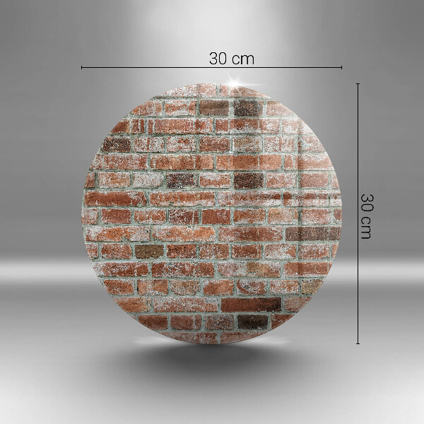 Steklena podloga za rezanje Stara opečna stena