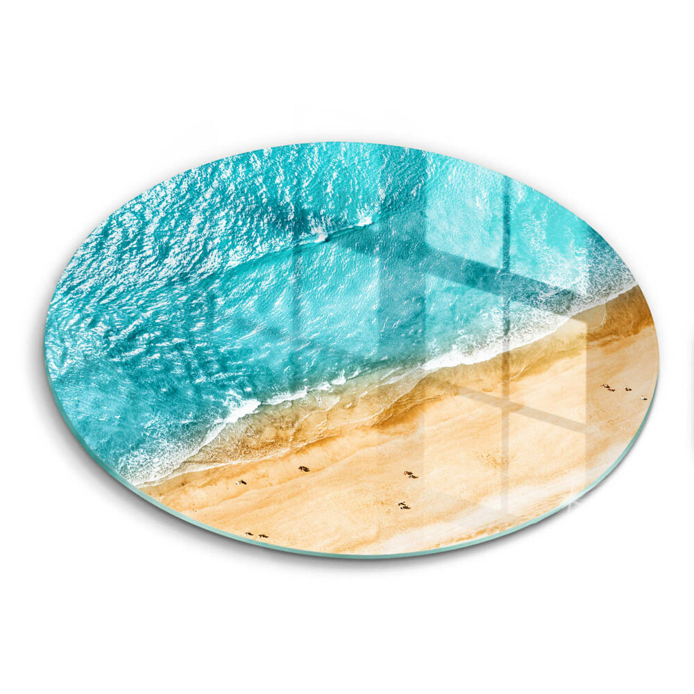 Steklena podloga za rezanje Plaža obala in morje