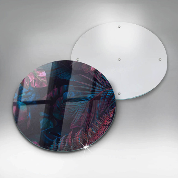 Steklena podloga za rezanje Temna džungla