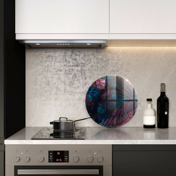 Steklena podloga za rezanje Temna džungla