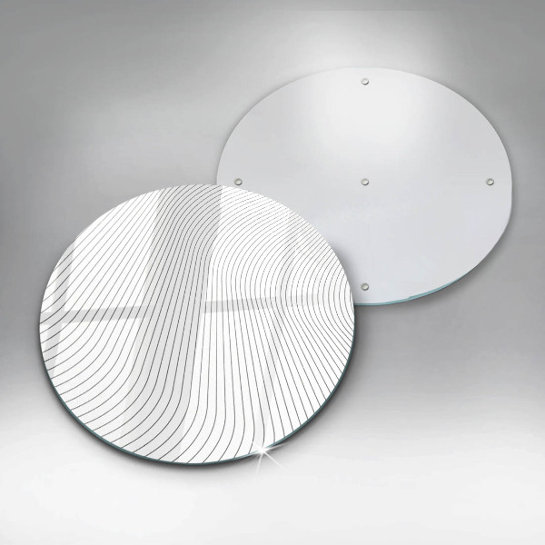 Steklena podloga za rezanje Vzorec modernih linij