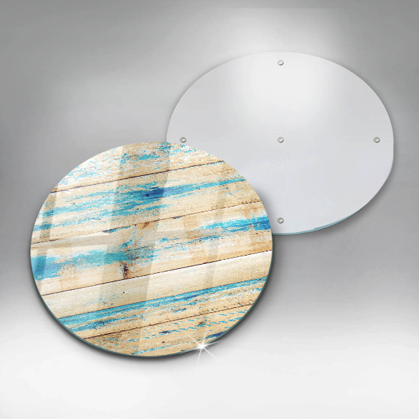 Steklena podloga za rezanje Retro lesene plošče