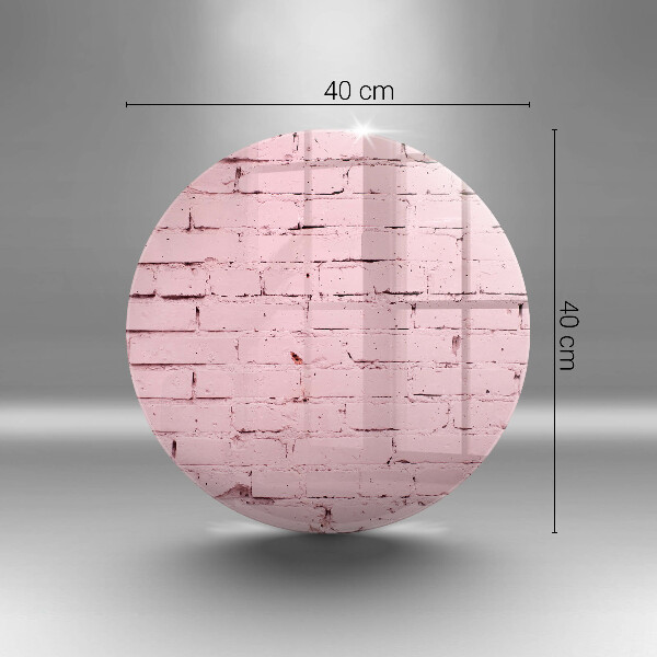 Steklena podloga za rezanje Pastelna opečna stena