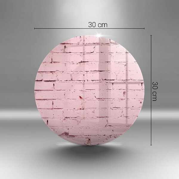 Steklena podloga za rezanje Pastelna opečna stena