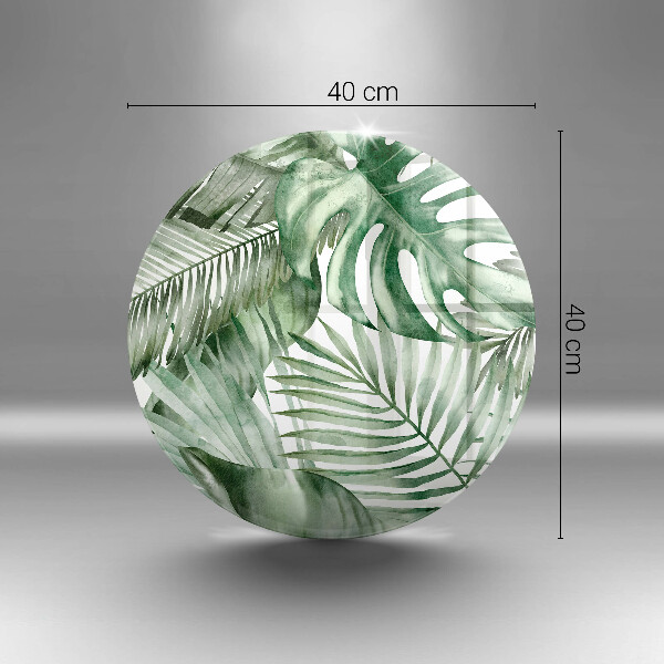 Steklena podloga za rezanje Poslikani listi