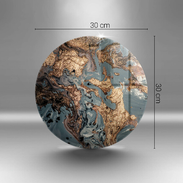 Steklena podloga za rezanje Dekorativni kamen z zlatom