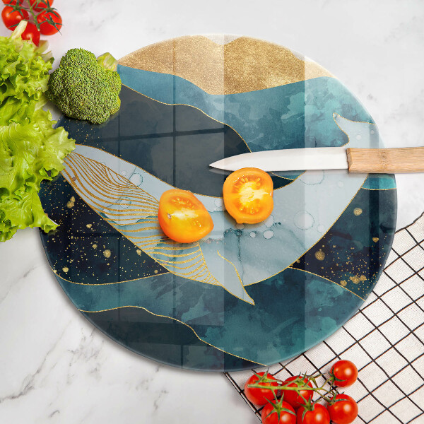 Steklena podloga za rezanje Abstrakcija kita