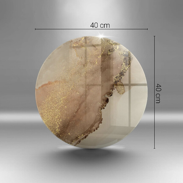 Steklena podloga za rezanje Zlata abstrakcija