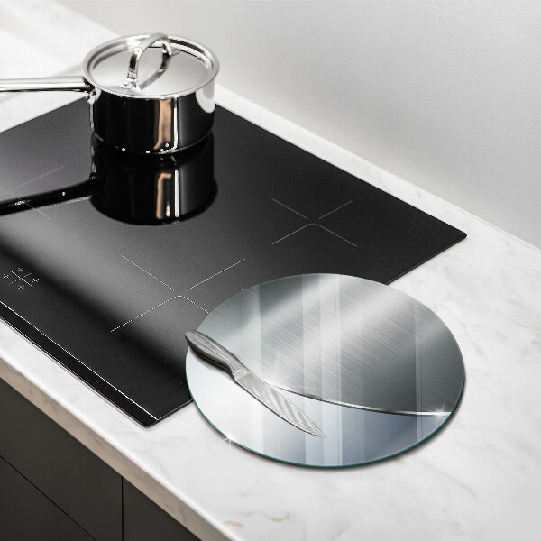 Steklena podloga za rezanje Kovinski abstraktni vzorec