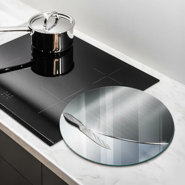 Steklena podloga za rezanje Kovinski abstraktni vzorec
