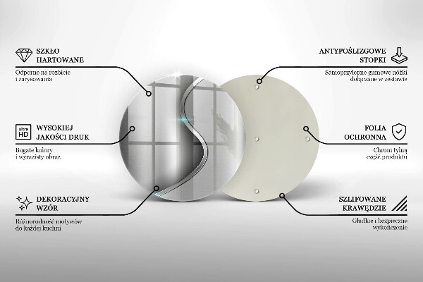 Steklena podloga za rezanje Abstraktna srebrna kovina