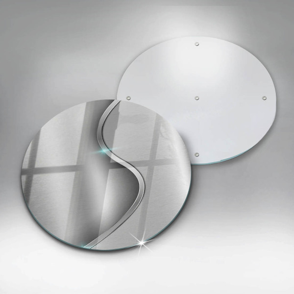 Steklena podloga za rezanje Abstraktna srebrna kovina