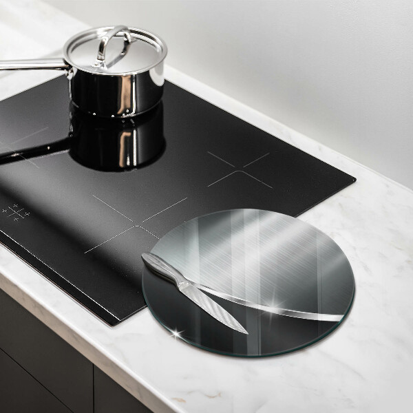 Steklena podloga za rezanje Abstrakcija s kovino