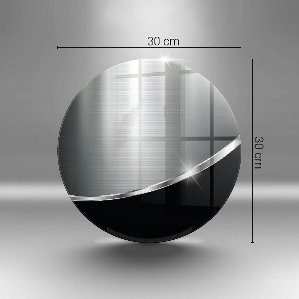 Steklena podloga za rezanje Abstrakcija s kovino