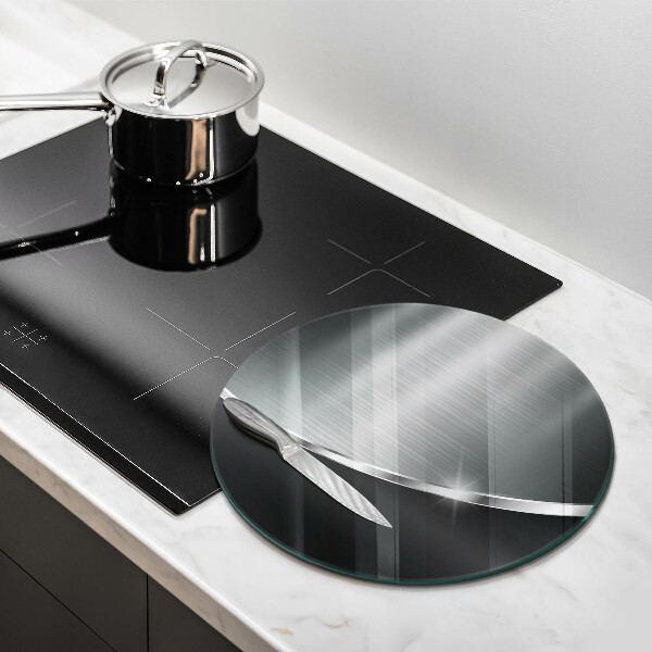 Steklena podloga za rezanje Abstrakcija s kovino