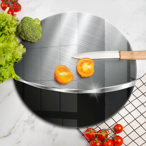 Steklena podloga za rezanje Abstrakcija s kovino