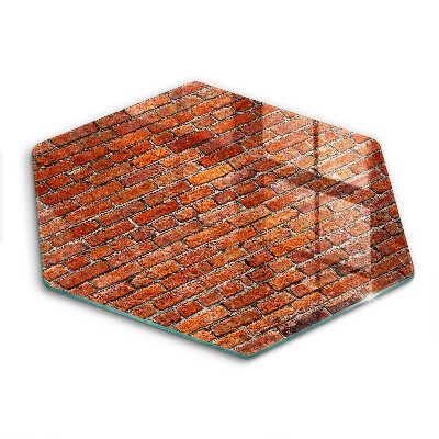 Steklena podloga za rezanje Stena iz opečne stene