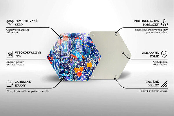 Steklena podloga za rezanje Pobarvan travnik