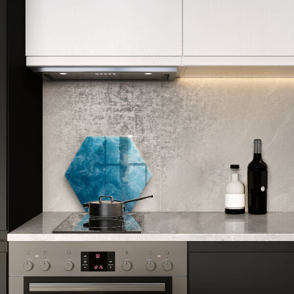 Steklena podloga za rezanje Modra voda