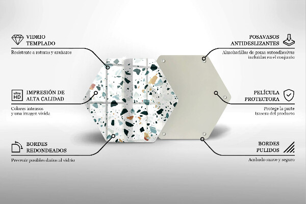 Steklena podloga za rezanje Lahka kamenina