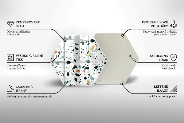 Steklena podloga za rezanje Lahka kamenina