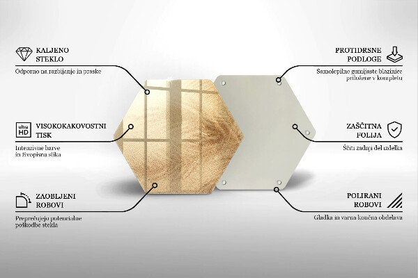 Steklena podloga za rezanje Počitnice na peščeni plaži