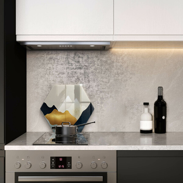 Steklena podloga za rezanje Abstraktne gore