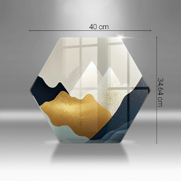 Steklena podloga za rezanje Abstraktne gore