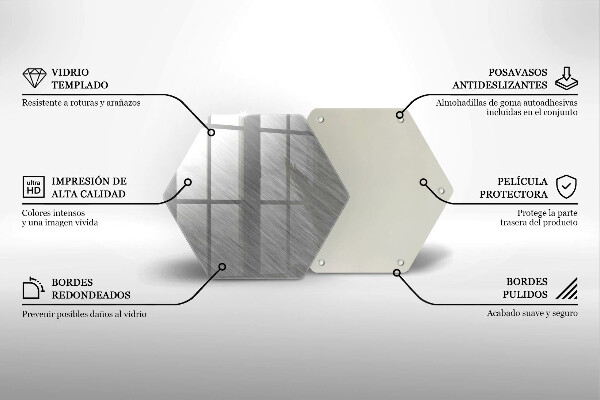 Steklena podloga za rezanje Kovinska tekstura ozadja