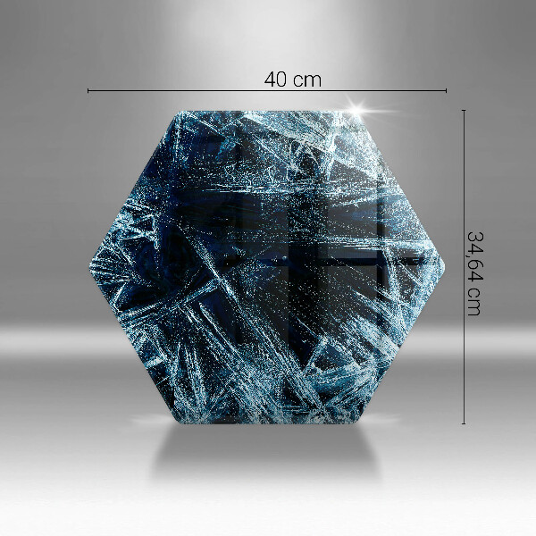 Steklena podloga za rezanje Struktura ostrega ledu