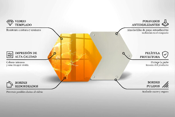 Steklena podloga za rezanje Sočno oranžno sadje