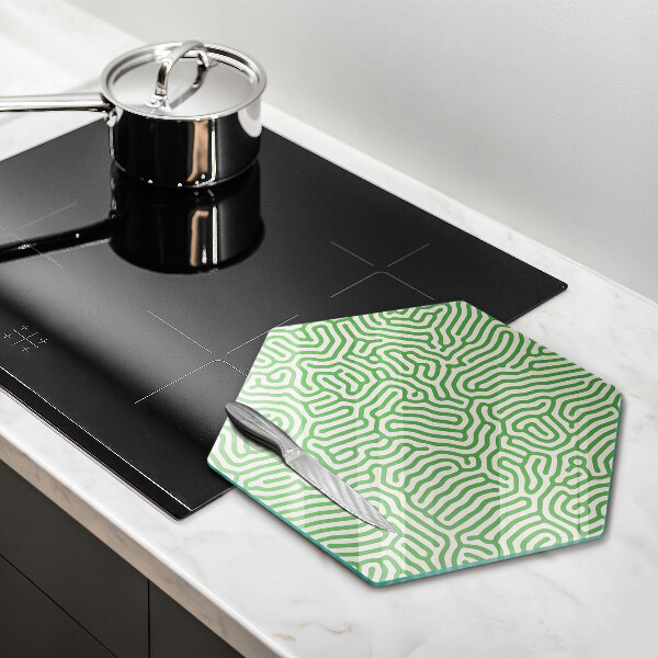 Steklena podloga za rezanje Abstraktne črte