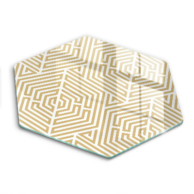 Steklena podloga za rezanje Geometrijske črte