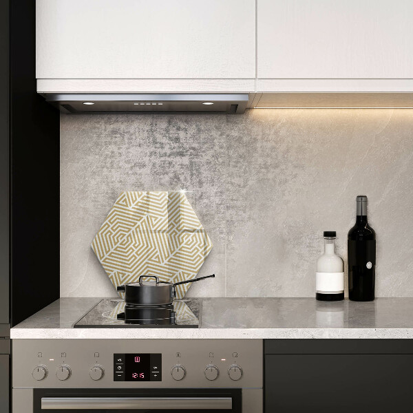 Steklena podloga za rezanje Geometrijske črte