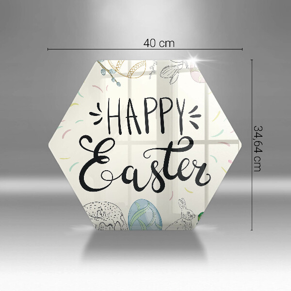 Steklena podloga za rezanje Happy Easter