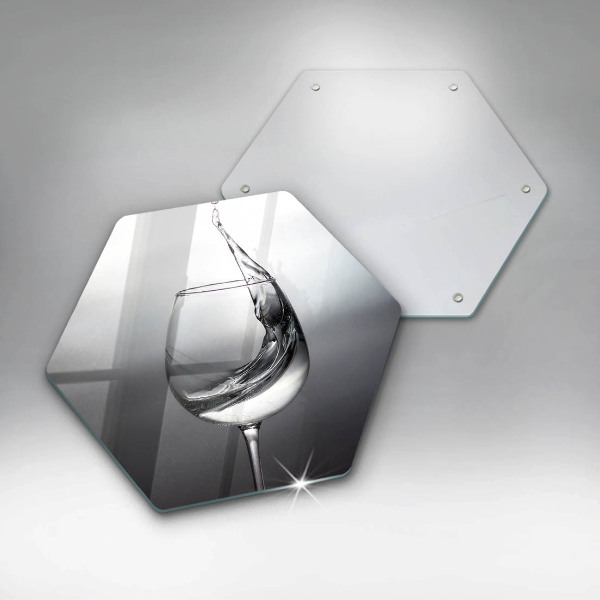 Steklena podloga za rezanje Kozarec vode