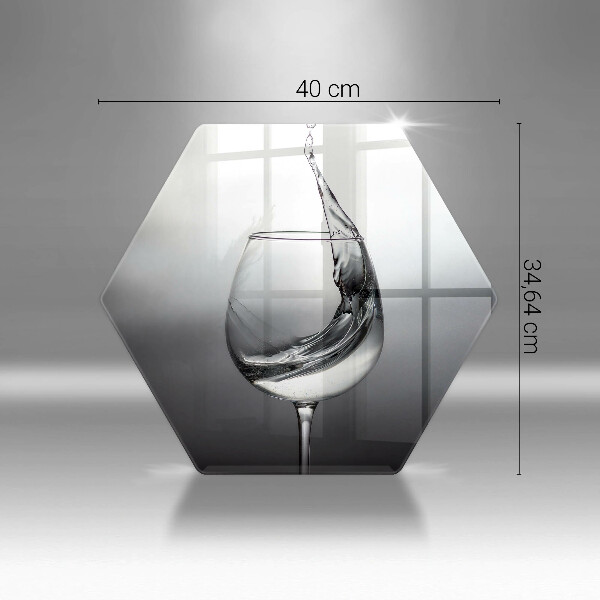 Steklena podloga za rezanje Kozarec vode