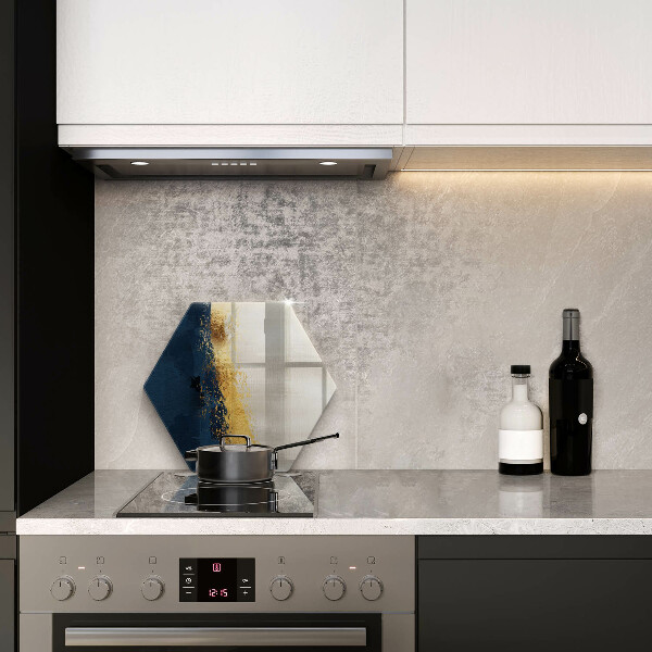 Steklena podloga za rezanje Zlata abstrakcija