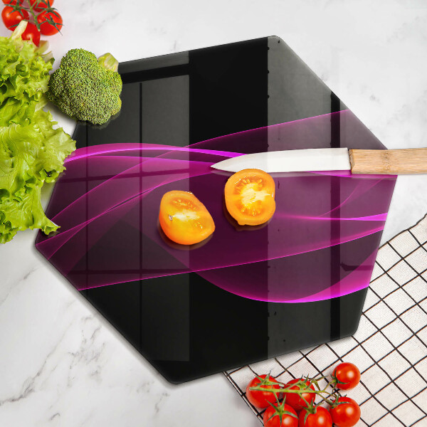 Steklena podloga za rezanje Rožnata abstrakcija