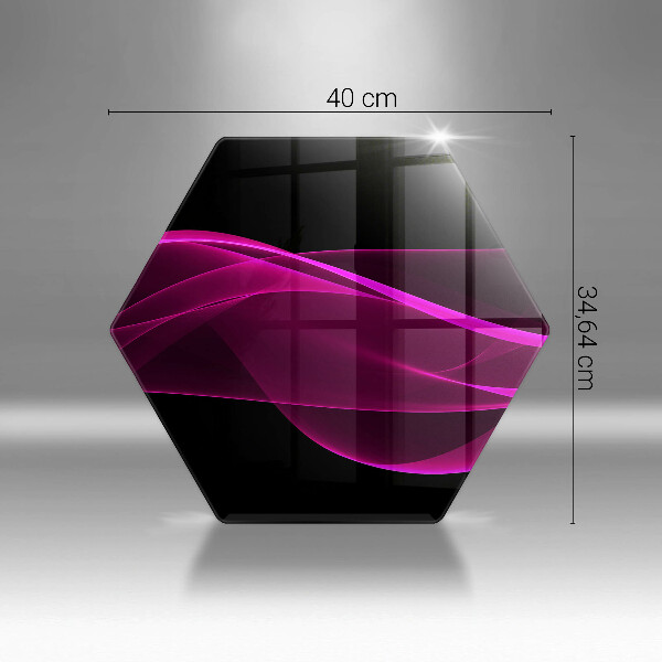 Steklena podloga za rezanje Rožnata abstrakcija