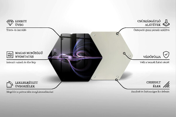 Steklena podloga za rezanje Moderna abstrakcija